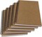 A5 Spiral Notebook Blank, 100gsm Thick Paper & Hard Kraft Cover, 60 Sheets (120 Pages), 8.35" x 5.9", Brown, 5 Pack
